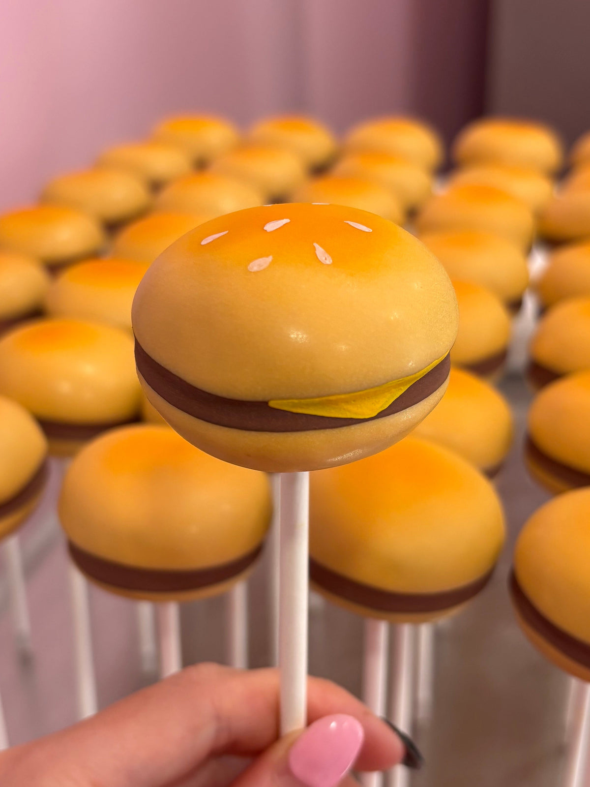 Cheese Burger Cake Pop