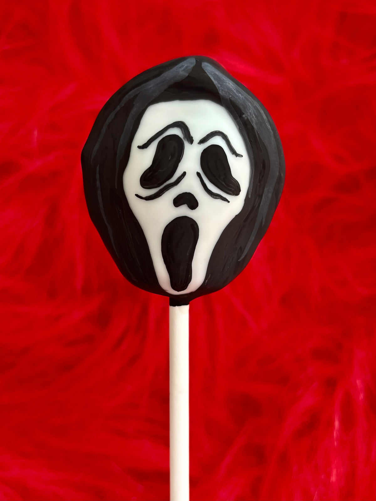 Ghost Face Cake Pop Halloween