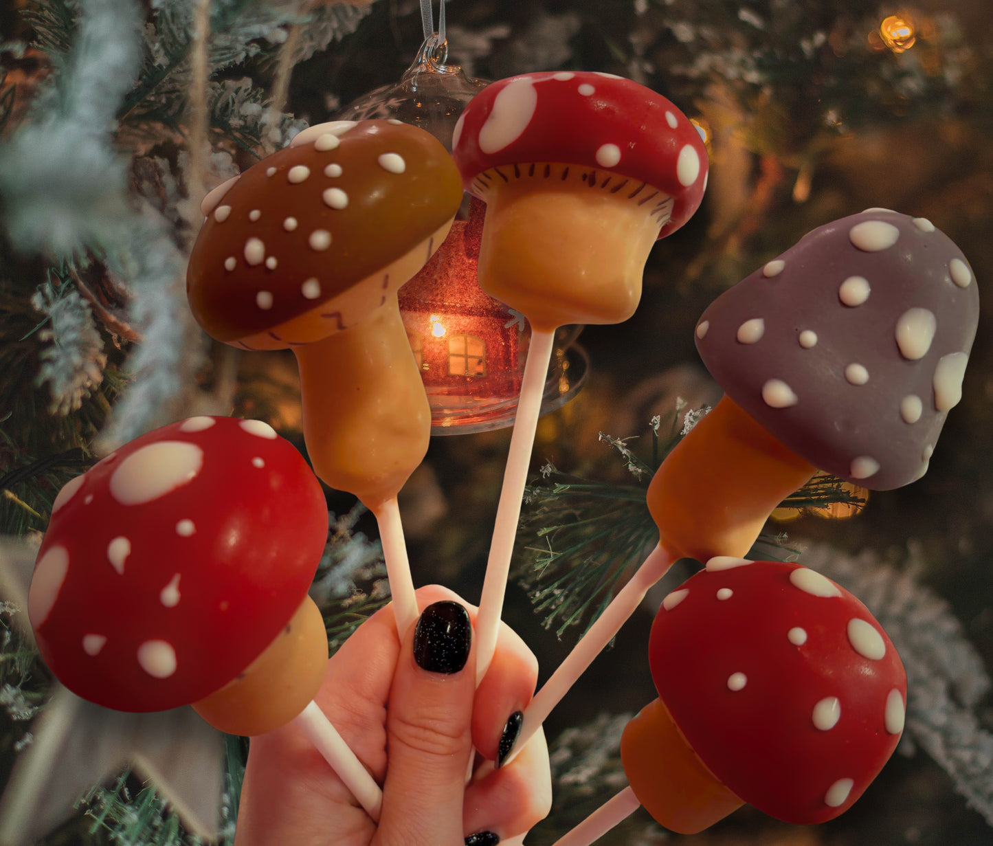 Toadstool Cake Pop Set of 5
