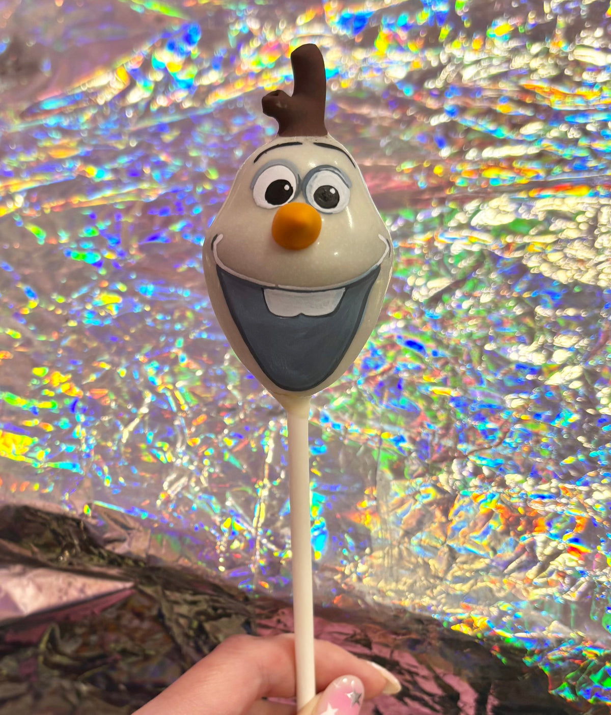 Frozen Olaf Head Cake Pop