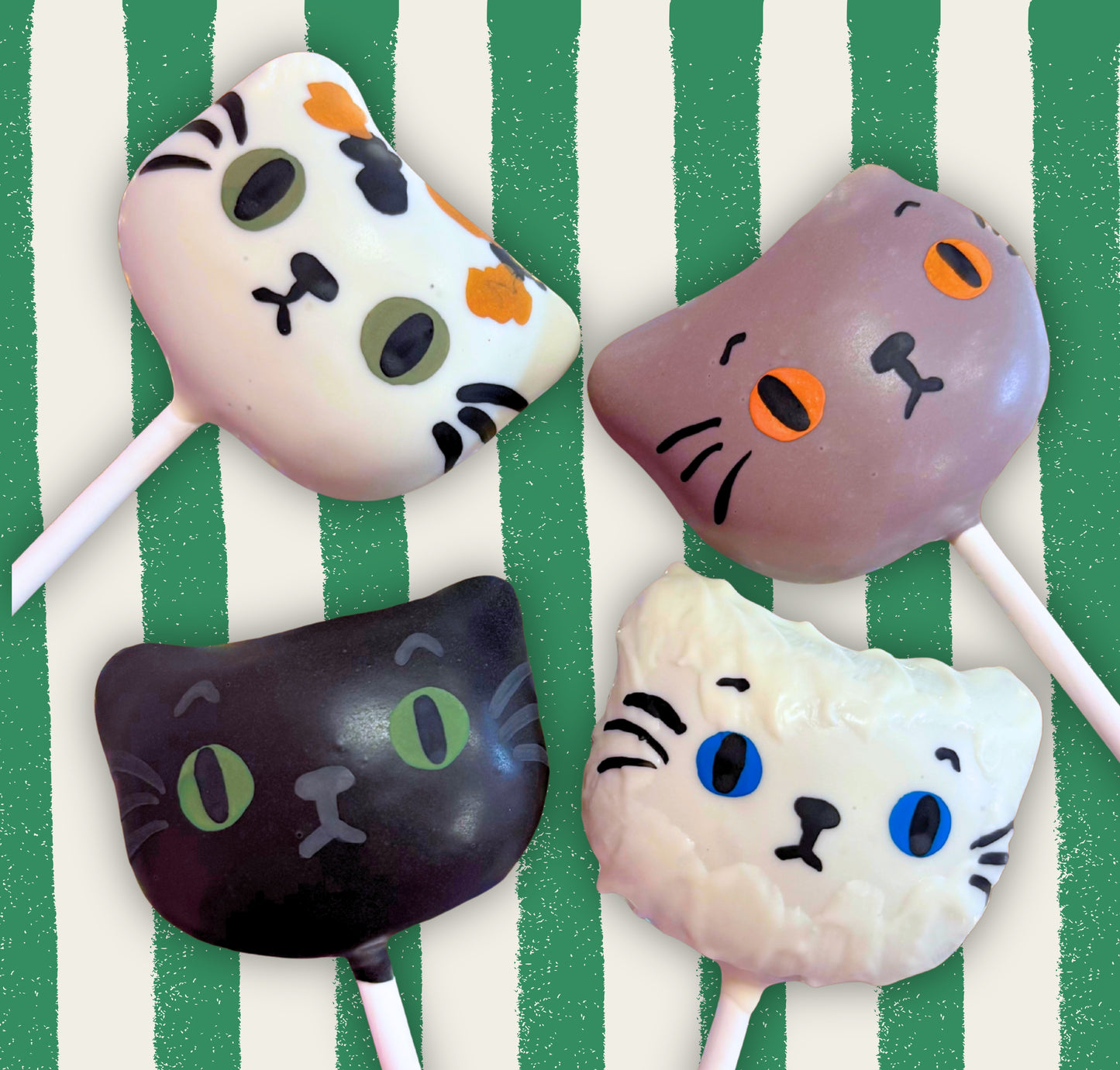 Cat Lover Cake Pop Set of 4