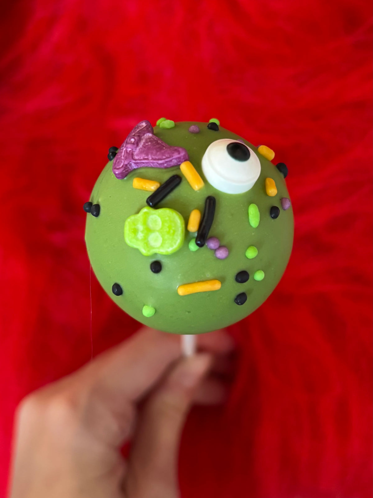 Halloween Sprinkle Cake Pop perfect for Halloween party, office treats