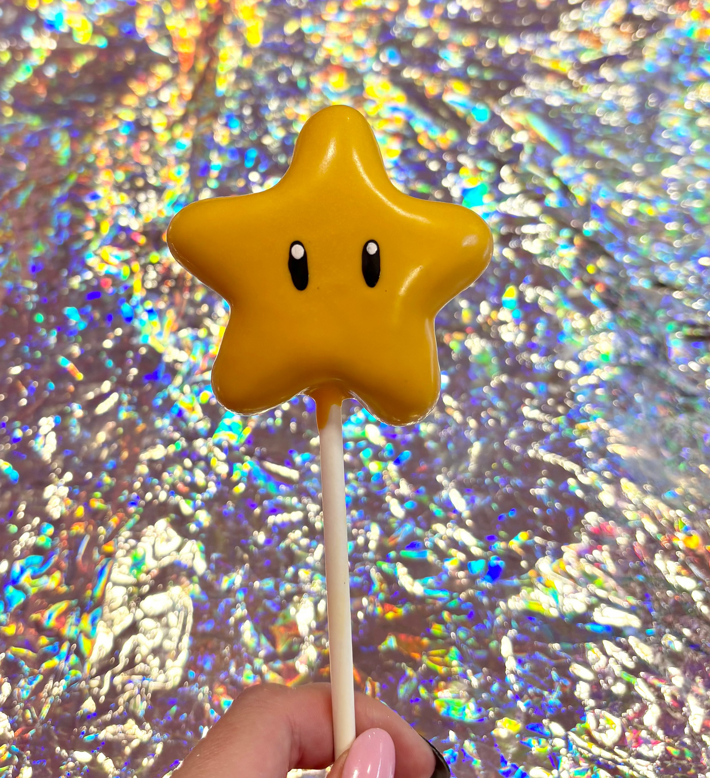Super Mario Star Cake Pop