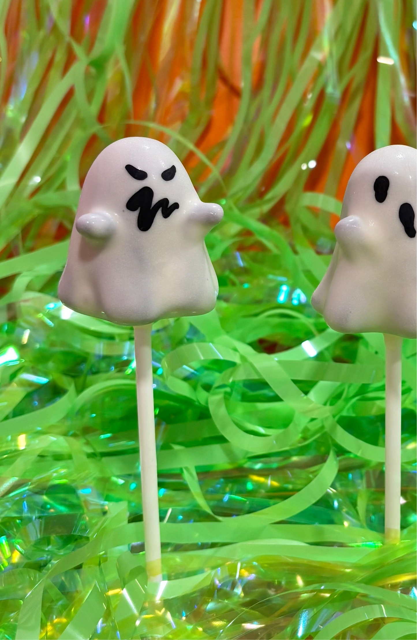 Spooky Scary Ghost Cake Pop