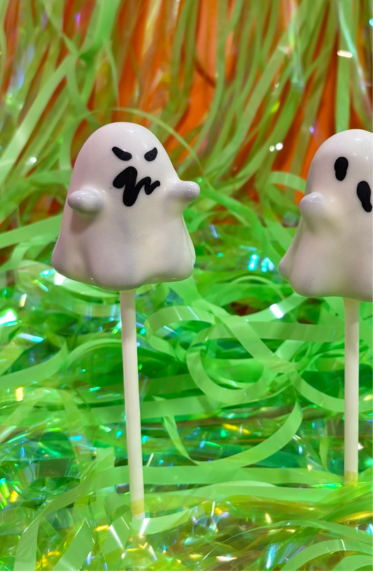 Spooky Scary Ghost Cake Pop