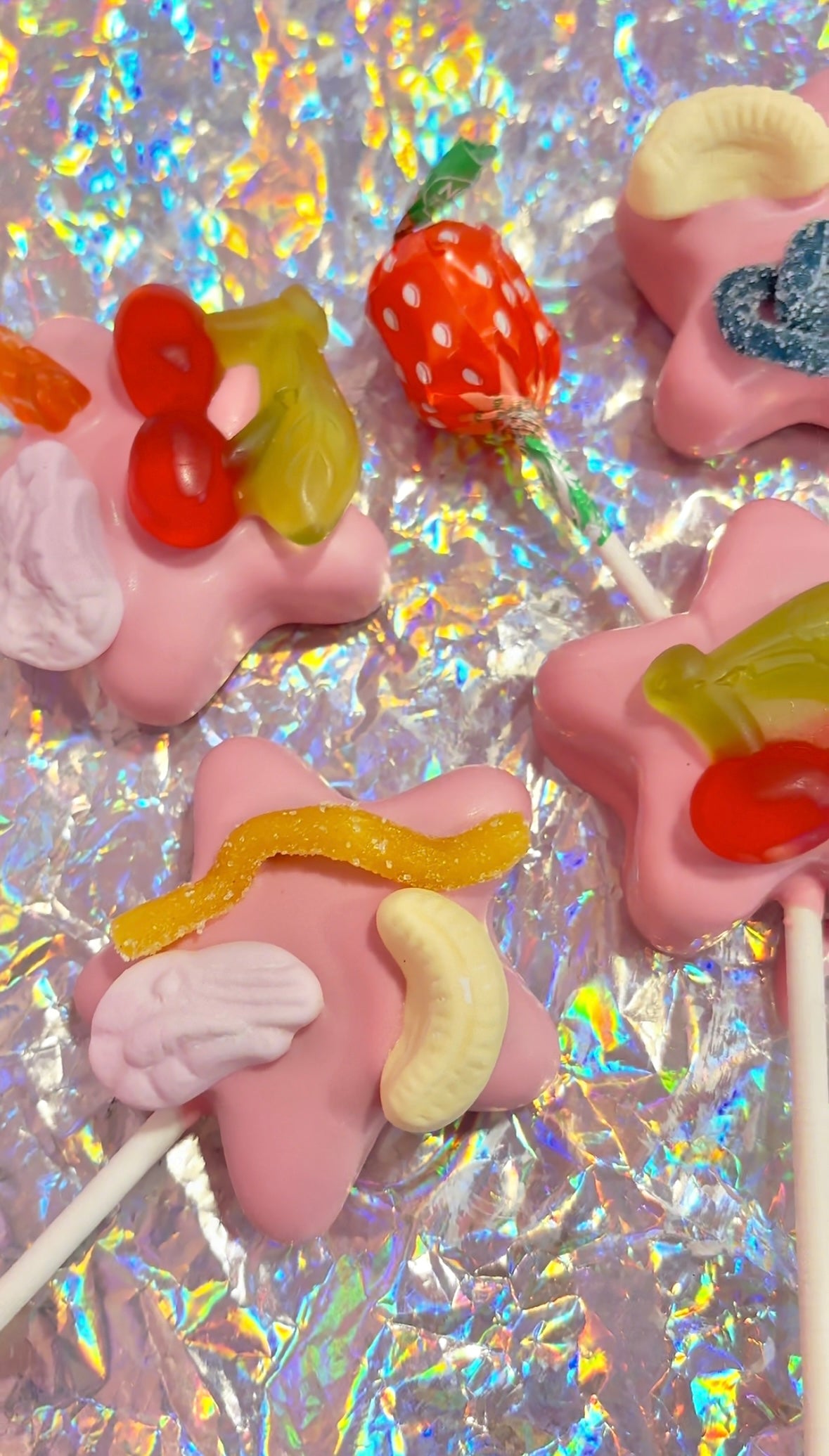 90s Nostalgia Sweet Covered Birthday Cake Cake Pops