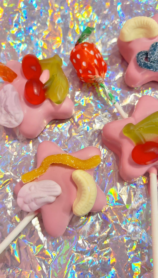 90s Nostalgia Sweet Covered Birthday Cake Cake Pops