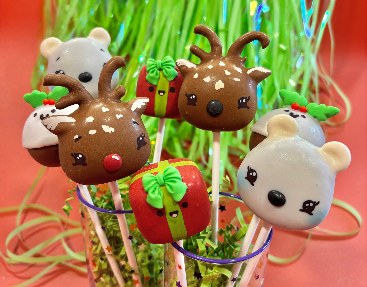 Christmas Cake Pop Gift Set of 8