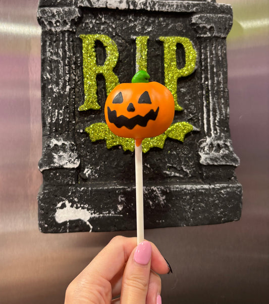 Classic Jack-o’-lantern Cake Pop