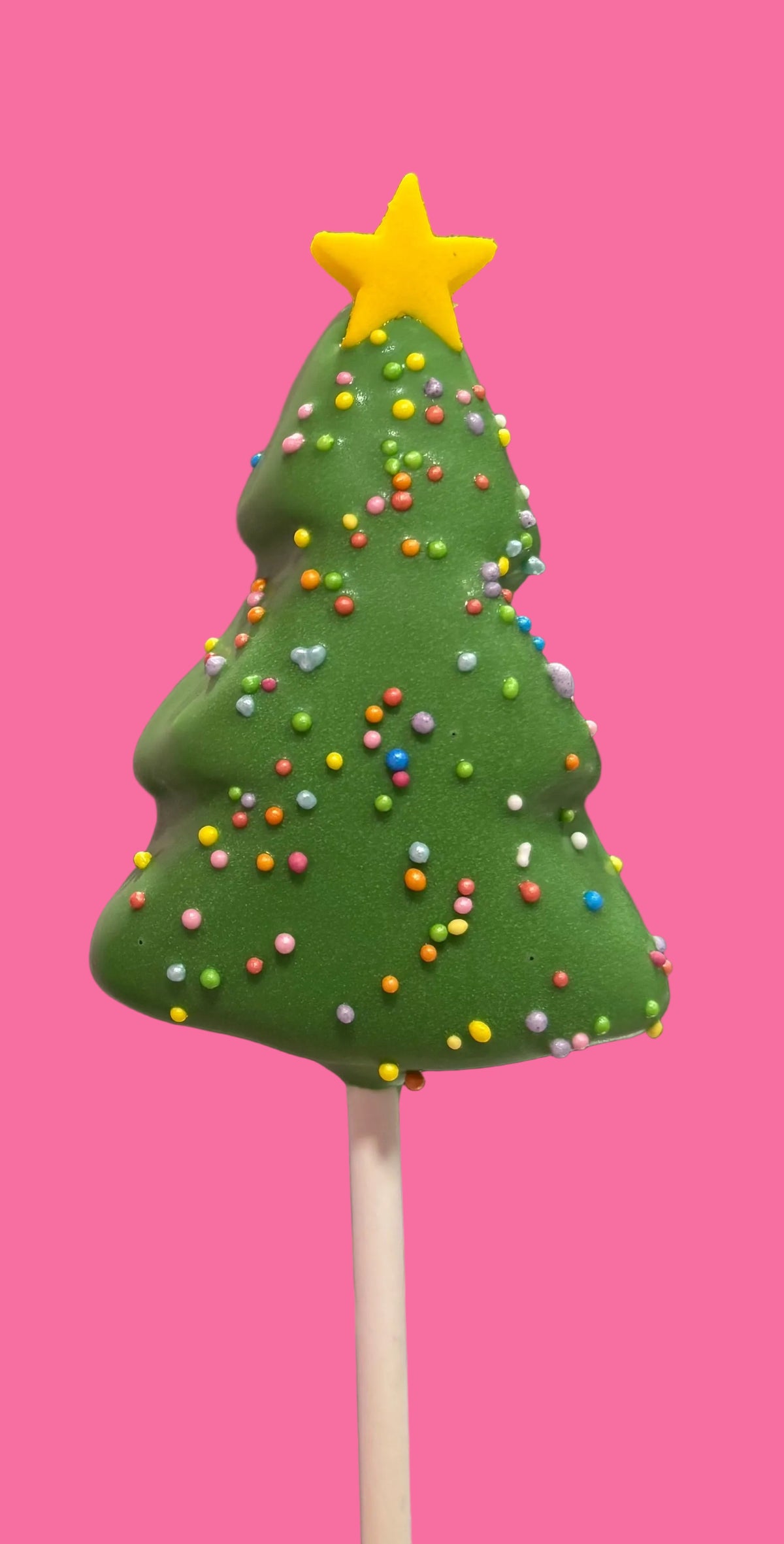 Sprinkle Christmas Tree Cake Pop