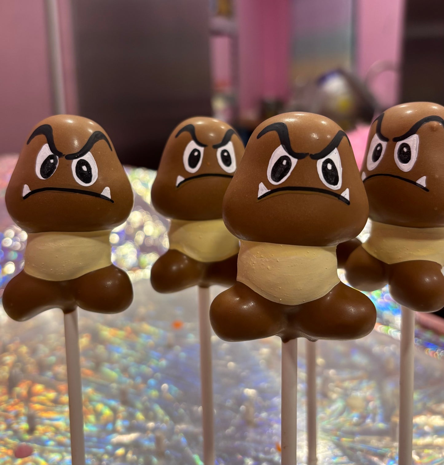 Super Mario Goomba Cake Pop