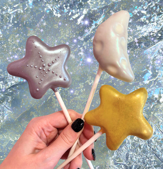 Celestial Cake Pops Moon and Stars Gift Set of 3