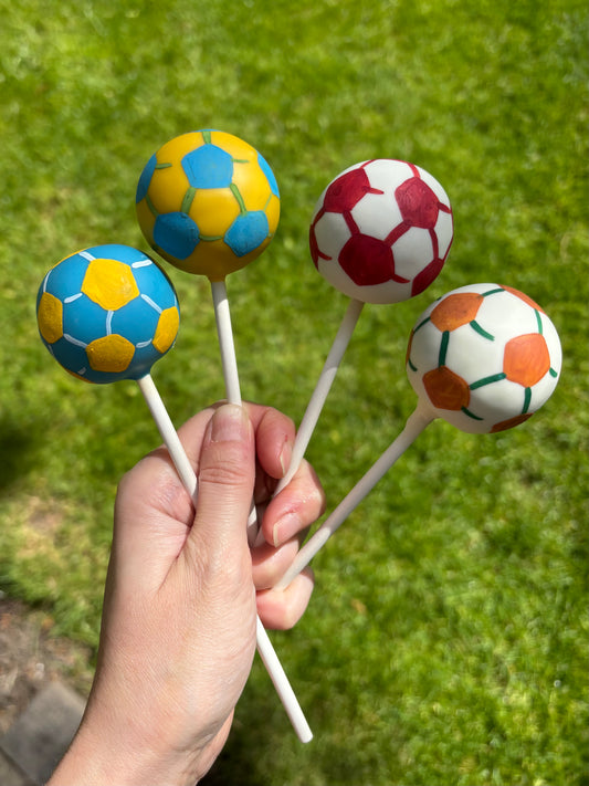 Football Cake Pop World Cup Team Colours, Watch Party, Treats for Office, PR, Events