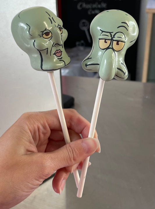Squidward/Handsome Squidward Cake Pop