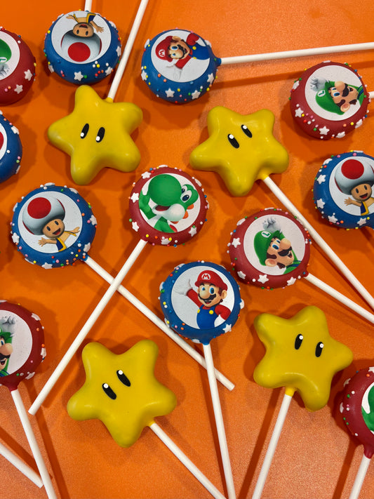 Super Mario Cake Pop Edible Favour Party Pack