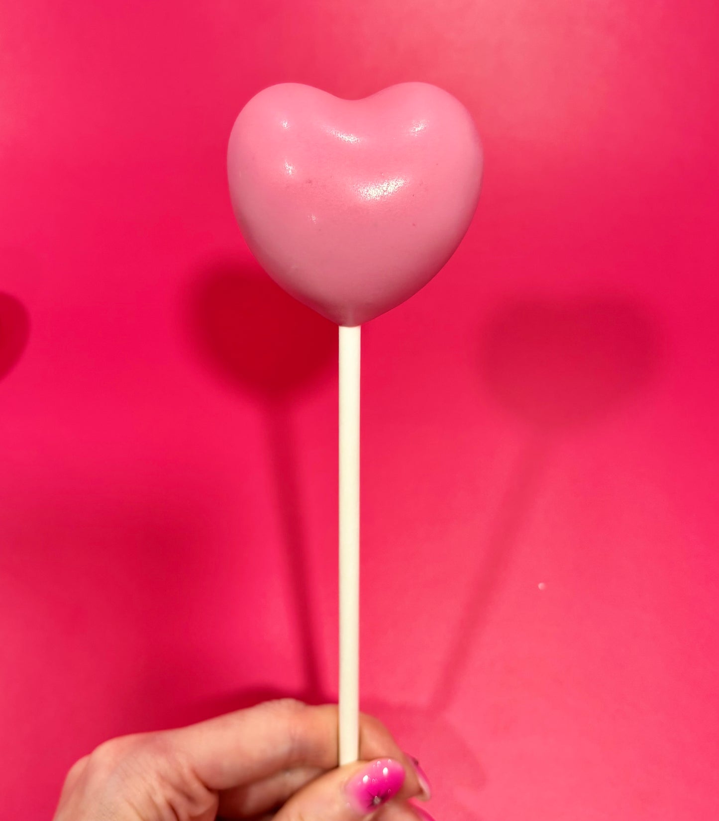 Pink Heart Cake Pop