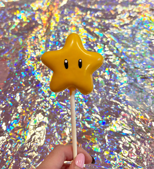 Mario Star Cake Pop