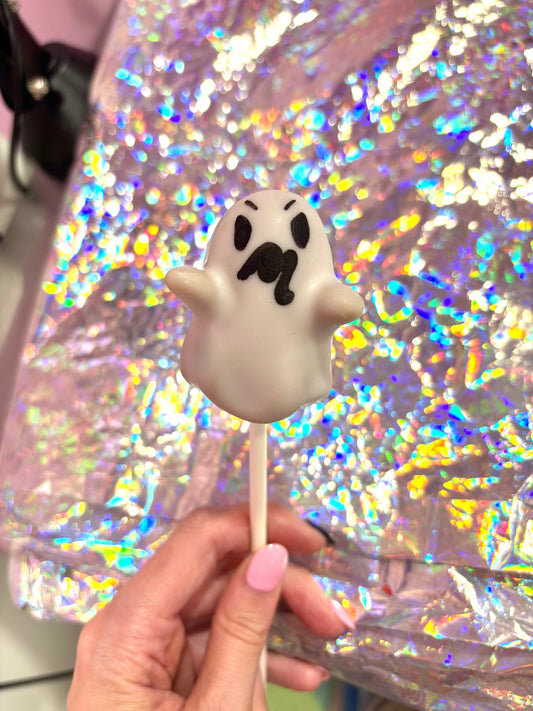 Spooky Scary Ghost Cake Pop