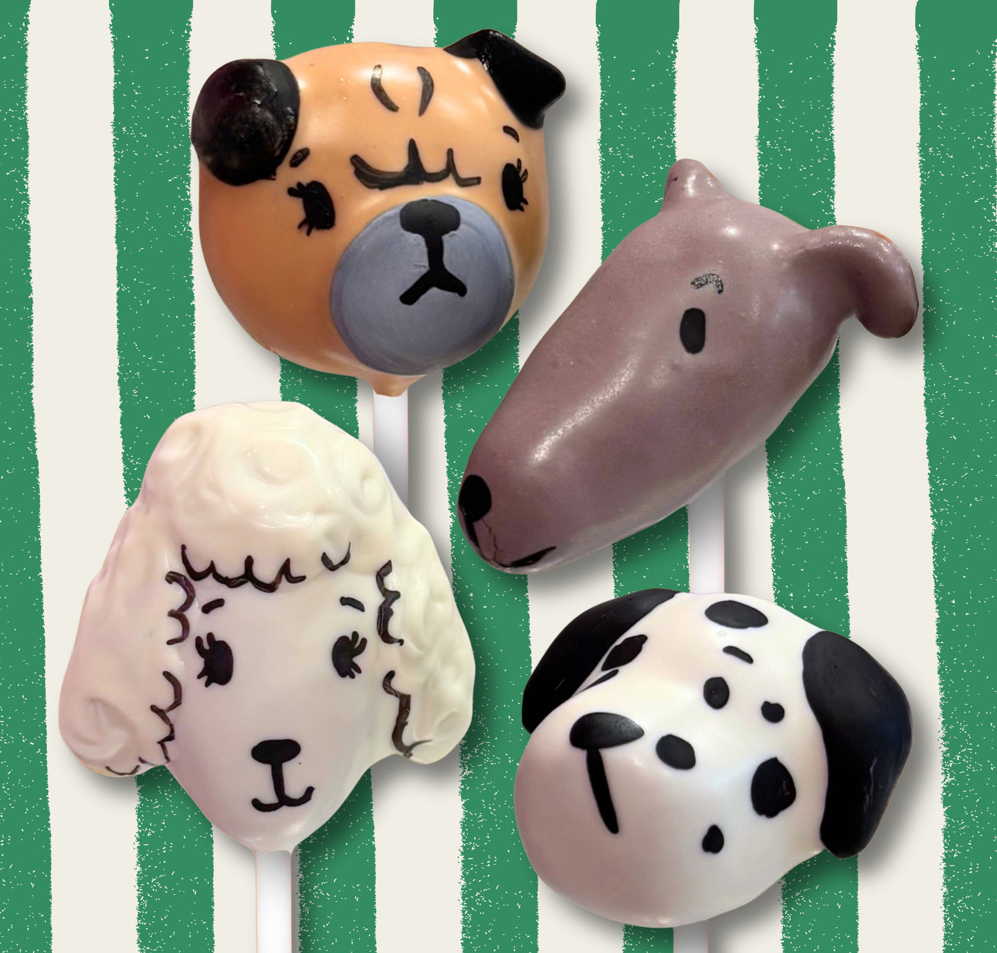 Dog Lover Cake Pop Set of 4