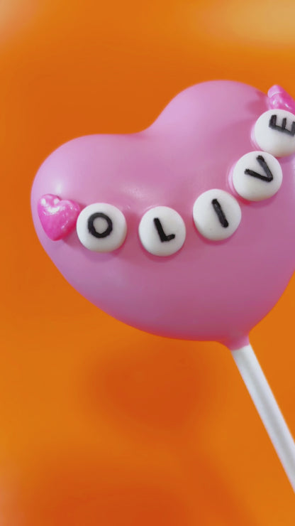 Swiftie Friendship Bracelet Name Heart Cake Pop
