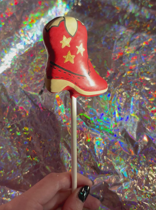 Cowboy Boot Cake Pop
